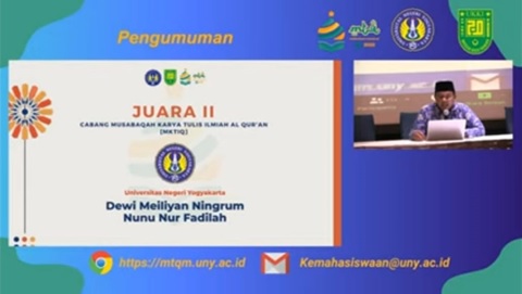 Runner Up in MTQMN UNY